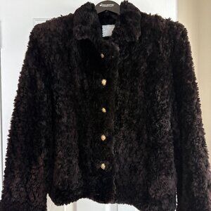 Woman's Black Paula Lishman Sheared Knit Beaver Fur Jacket – New Without Tags